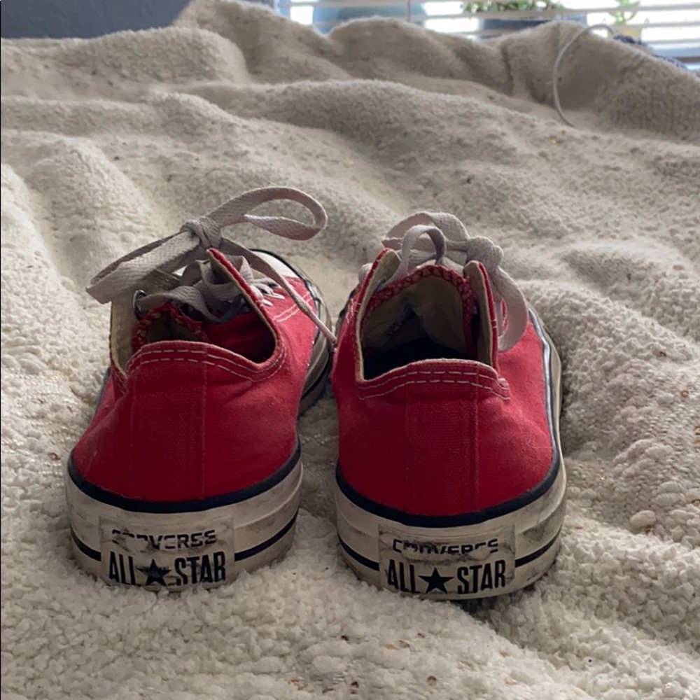 Red Low-top Converse - Picture 3 of 3